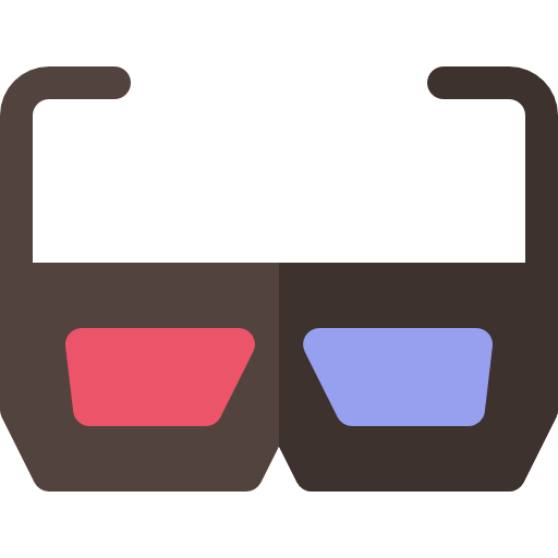 gafas 3d icono gratis