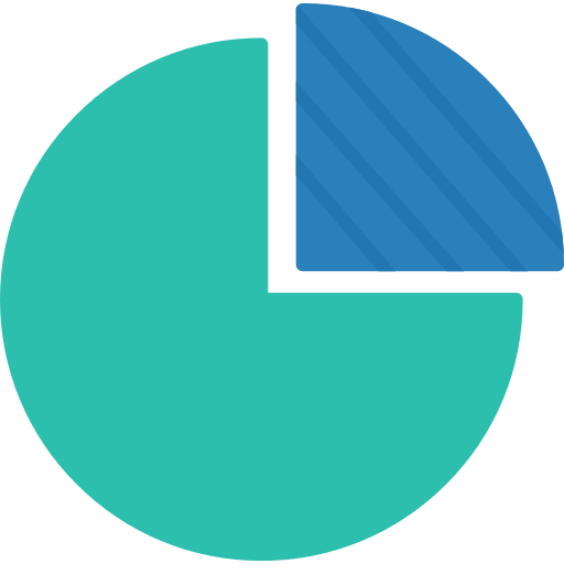 Pie chart Generic color fill icon