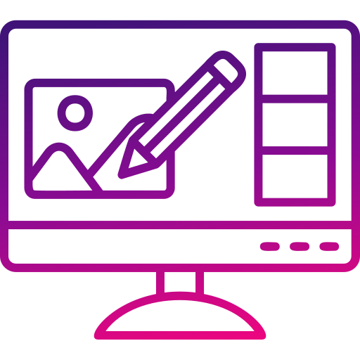 edición de fotos icono gratis