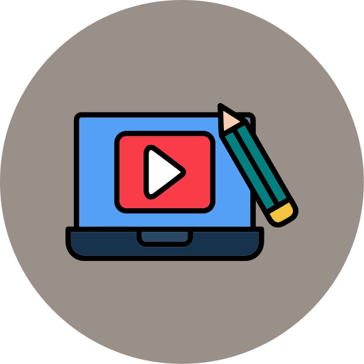 editor de video icono gratis