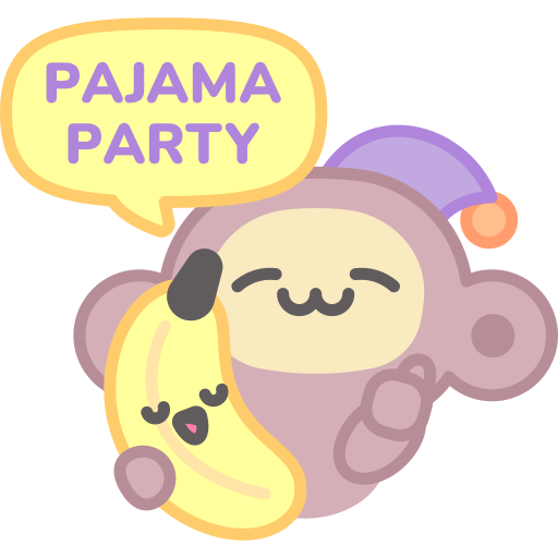 fiesta de pijamas gratis sticker