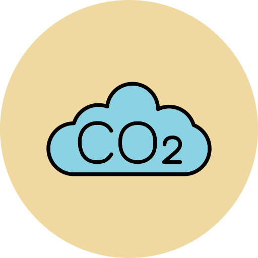 nube de co2 icono gratis