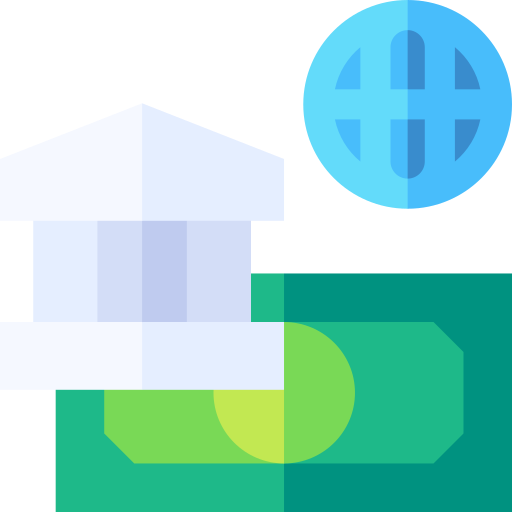 finanzas internacionales icono gratis