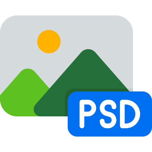 formato psd icono gratis