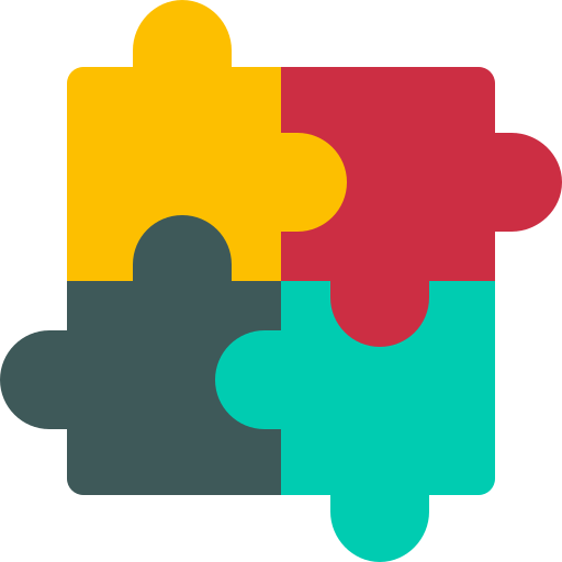 Puzzle Basic Rounded Flat Icon