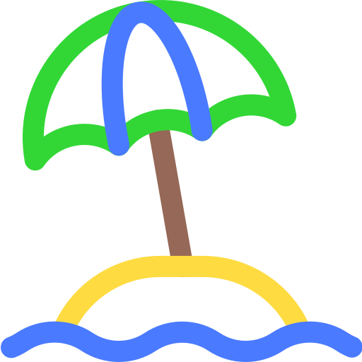 Sun umbrella free icon