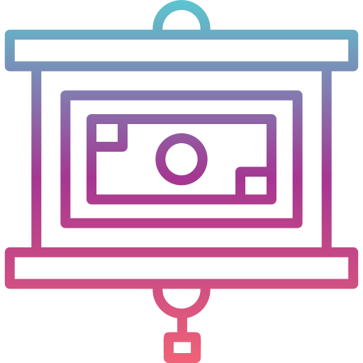 pantalla de proyección icono gratis
