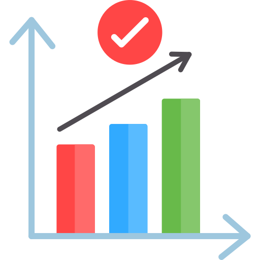 gráfico de barras icono gratis