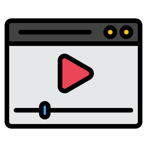 reproductor de video icono gratis