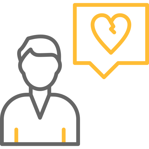 상한 마음 무료 아이콘