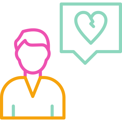 상한 마음 무료 아이콘