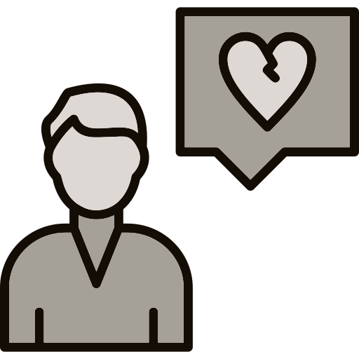 상한 마음 무료 아이콘