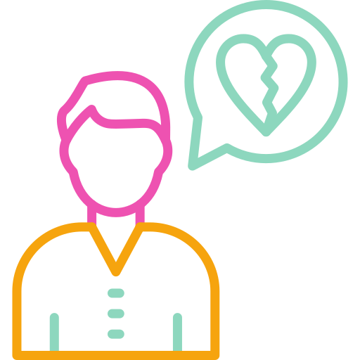 상한 마음 무료 아이콘