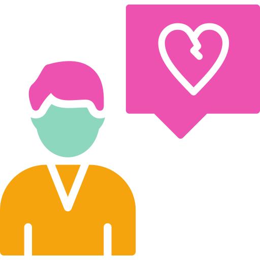 상한 마음 무료 아이콘