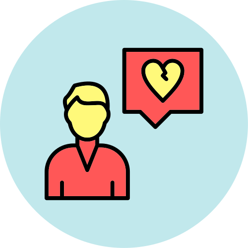 coração partido grátis ícone