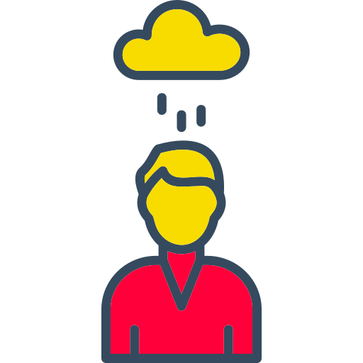 depresión icono gratis