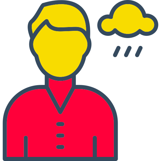 depresión icono gratis