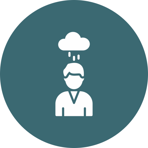 depresión icono gratis