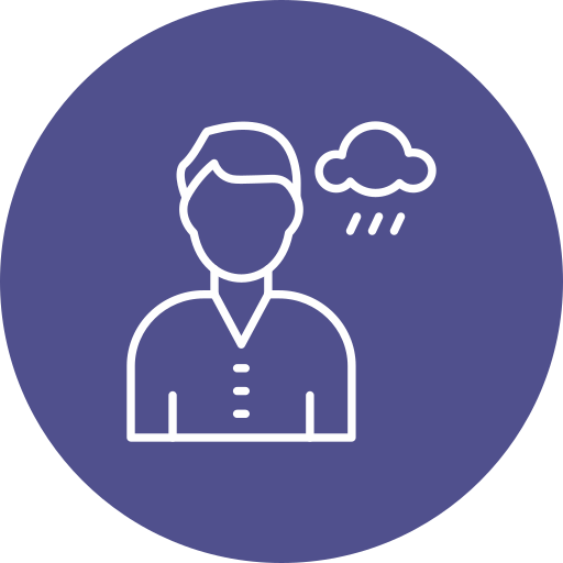 depresión icono gratis