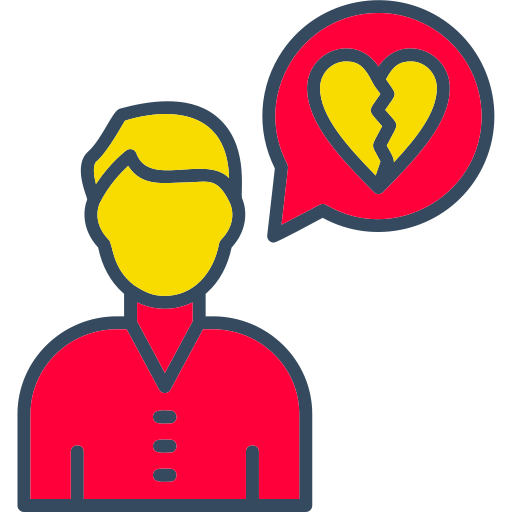 상한 마음 무료 아이콘