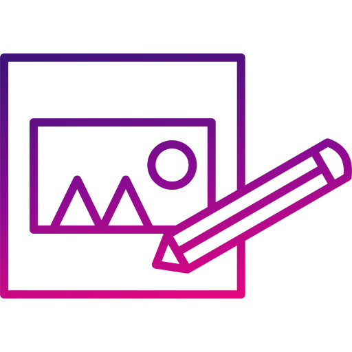 edición de fotos icono gratis