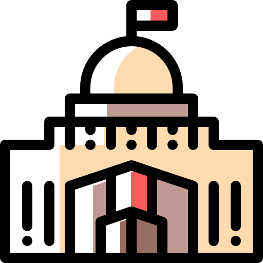 mairie Icône gratuit mairie Icône gratuit