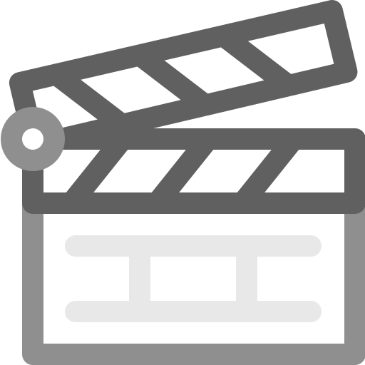 Clapperboard Basic Rounded Lineal Color icon