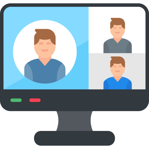 video conferencia icono gratis