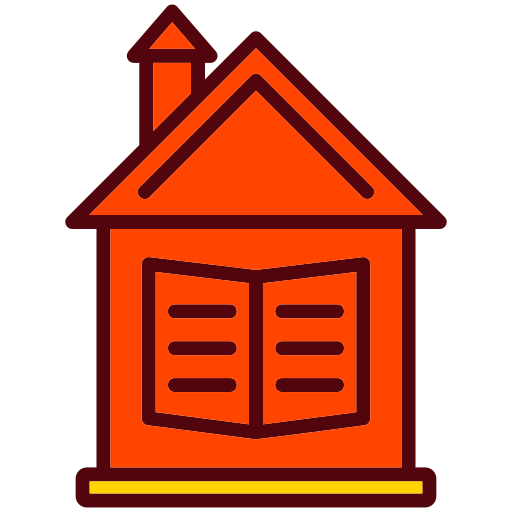 educación en el hogar icono gratis