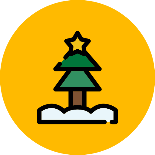 árbol de navidad icono gratis