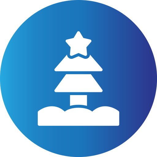 árbol de navidad icono gratis