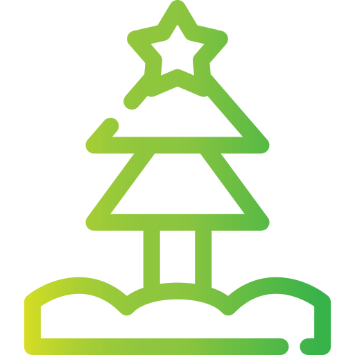 árbol de navidad icono gratis