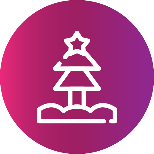 árbol de navidad icono gratis