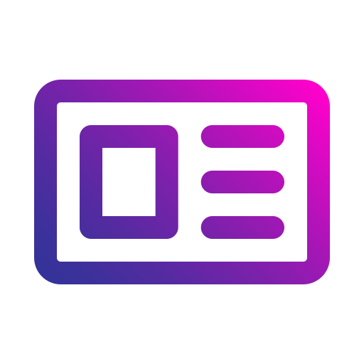 Удостоверение личности бесплатно иконка