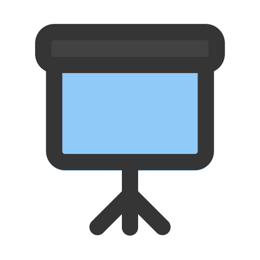 pantalla de proyección icono gratis