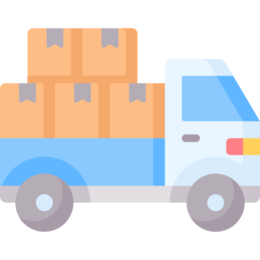 camión de reparto icono gratis