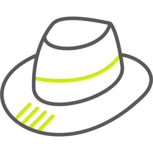 sombrero de fieltro icono gratis