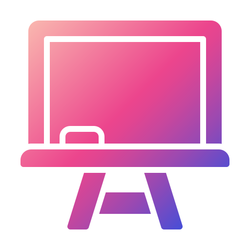 희고 매끄러운 칠판 무료 아이콘