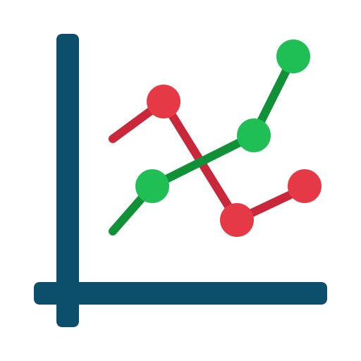 gráfico de linea icono gratis