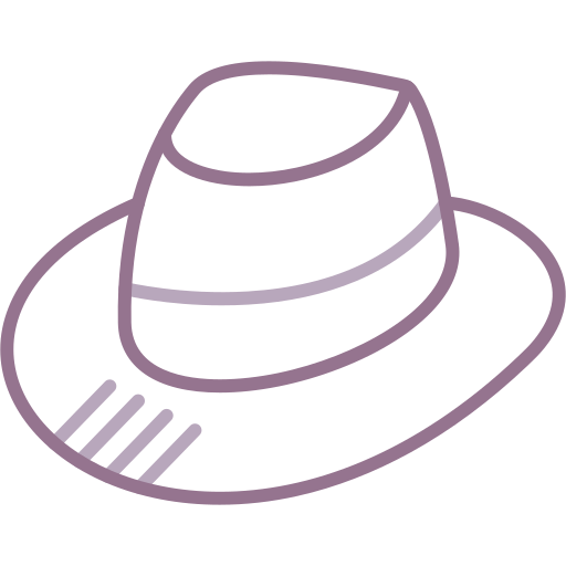 sombrero de fieltro icono gratis