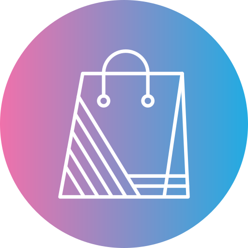 bolsa de compras grátis ícone