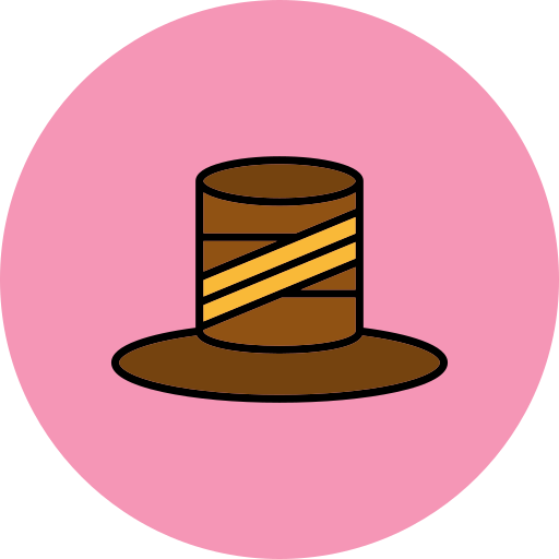 sombrero de copa icono gratis