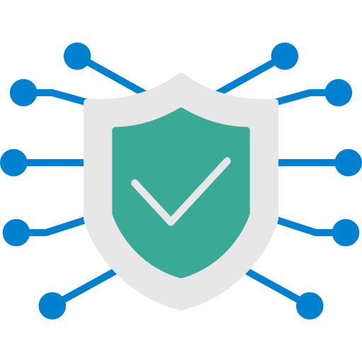 seguridad en línea icono gratis