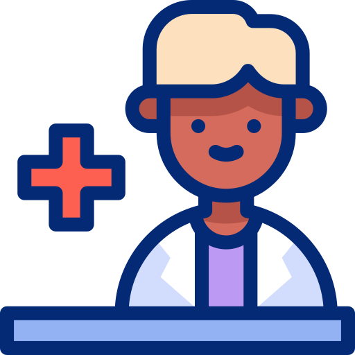 le bureau du docteur Icône gratuit