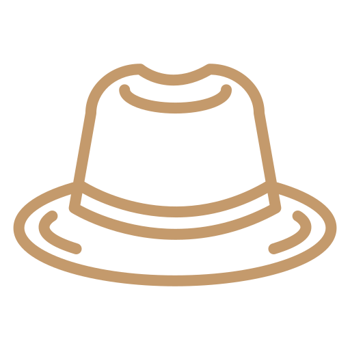 sombrero de fieltro icono gratis