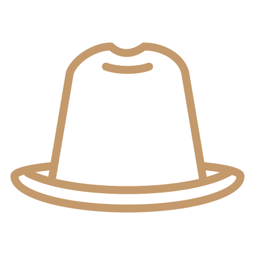 sombrero de fieltro icono gratis