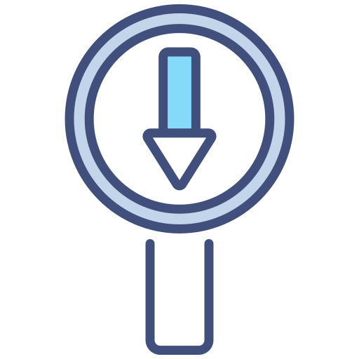 flecha hacia abajo icono gratis