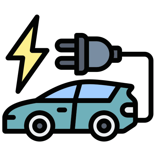 coche eléctrico icono gratis