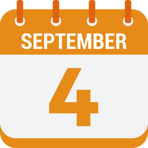 4 de septiembre icono gratis