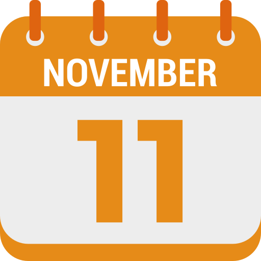 11 de noviembre icono gratis